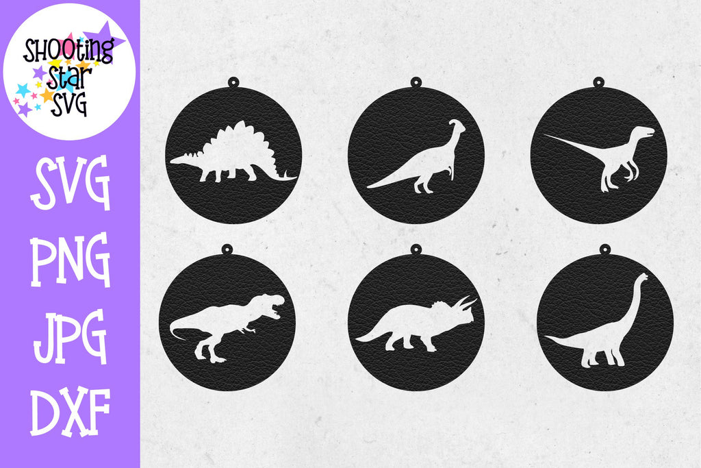 Download Dinosaur Earring SVG Template - Earring SVG - Dinosaur SVG - ShootingStarSVG