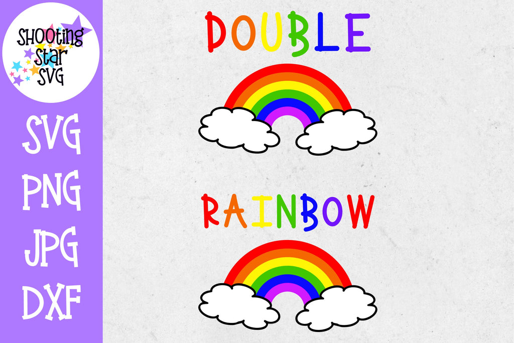 Download Double Rainbow Rainbow Baby Svg Twin Bodysuit Svg Shootingstarsvg