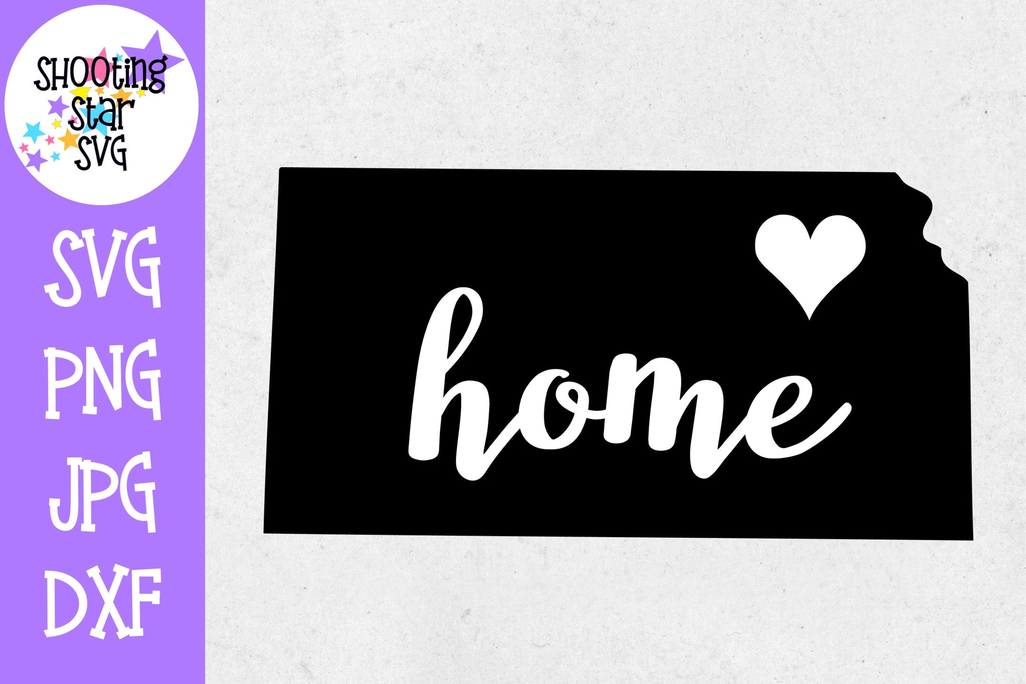 Download Kansas State Home with Heart SVG - 50 States SVG - United ...