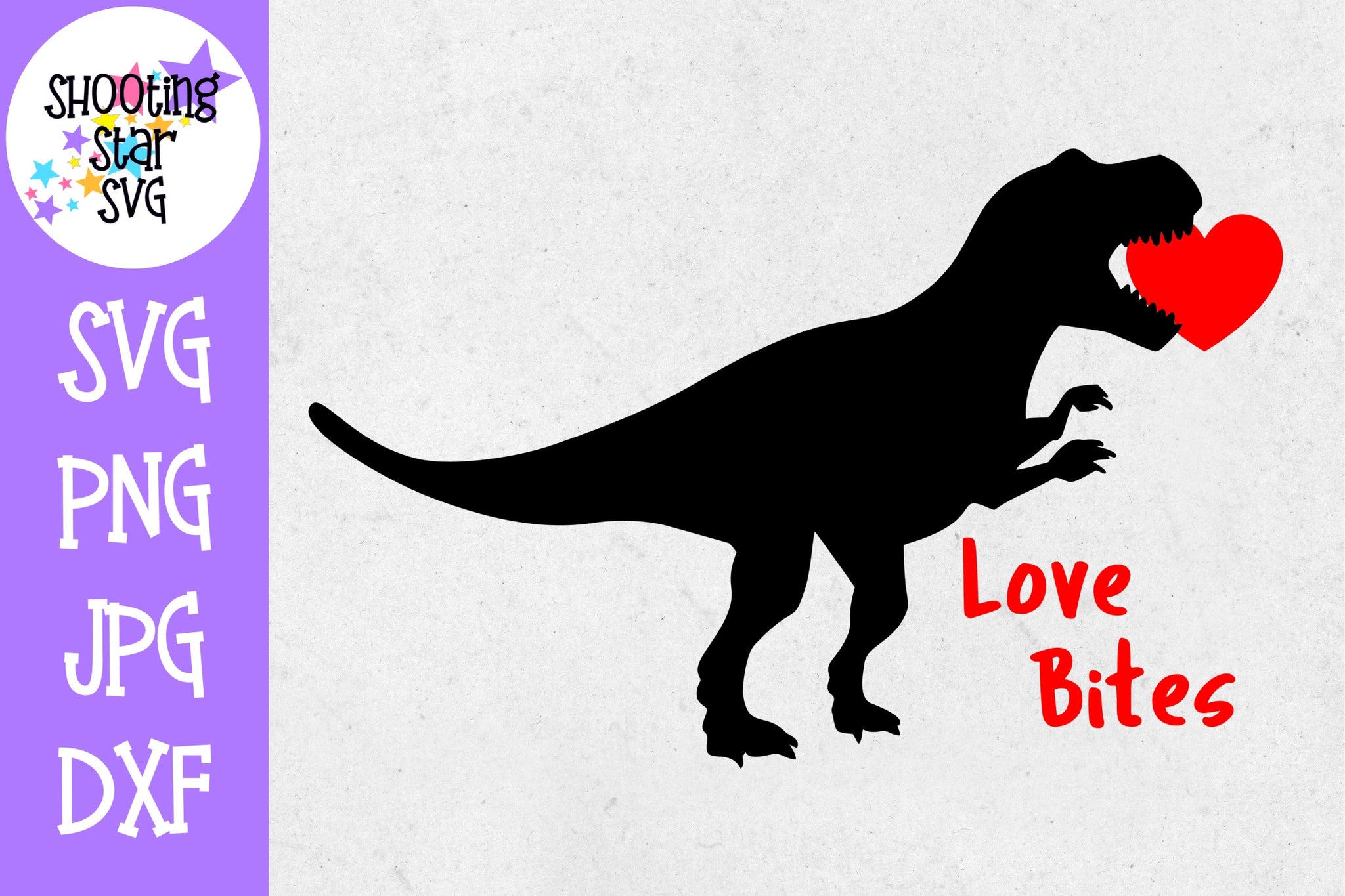 Download Love Bites Dinosaur - Valentine's Day SVG - ShootingStarSVG