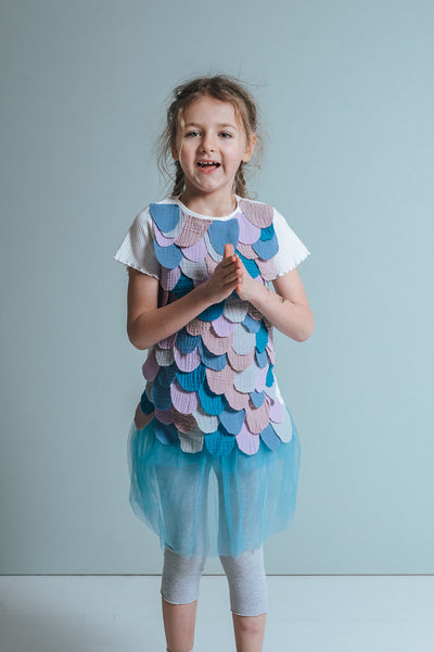 DIY carnival costume: rainbow fish. Upcycling from scraps of fabric! –  hutch&putch GmbH