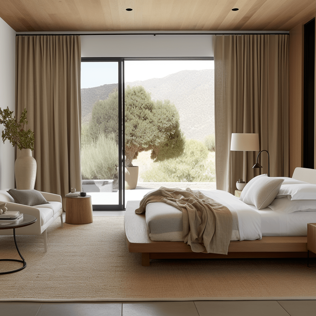 S-fold Linen Curtains Panel for Bedroom with Blackout Lining - Heading for Rings and Hooks - Linen Darkening Curtain - Sold Individually