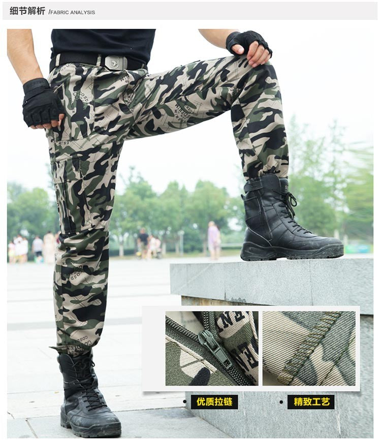 Men's Outdoor Tactical Cargo Pants Commandos Combat Army Military Over ...
