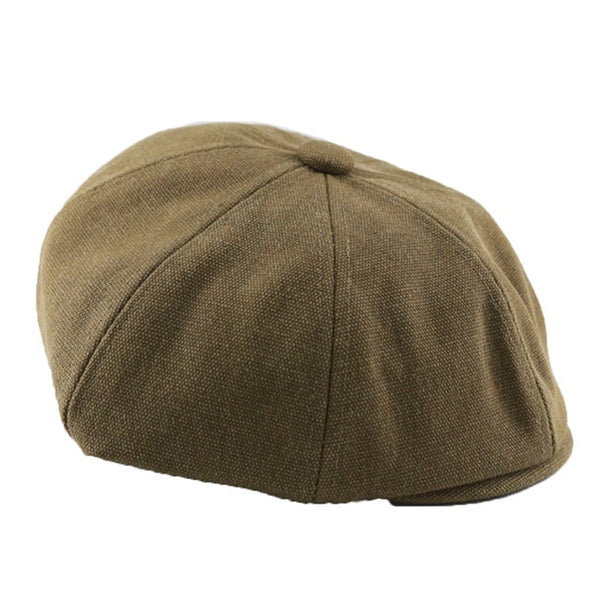 men's newsboy hat brown male big head beret - chicmaxonline