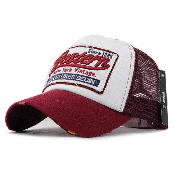[FLB] Summer Baseball Cap Embroidery Mesh Cap Hats For Men Women Gorra ...