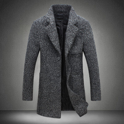 M-5XL 2017 New Fashion Long Trench Coat Men Winter Mens Overcoat 40% W ...