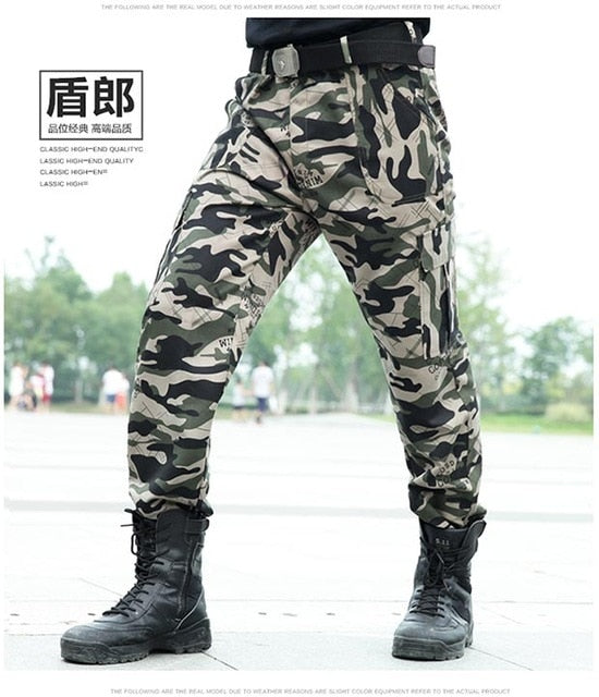 Men's Outdoor Tactical Cargo Pants Commandos Combat Army Military Over ...