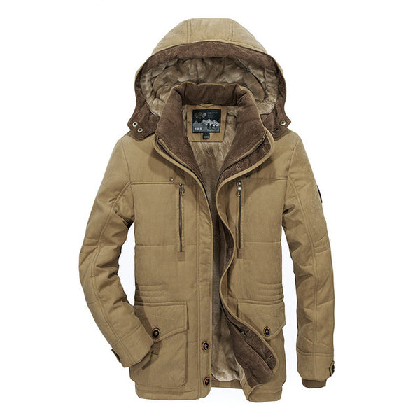 The new winter jacket Middle age Men Plus thjck warm coat jacket men's ...