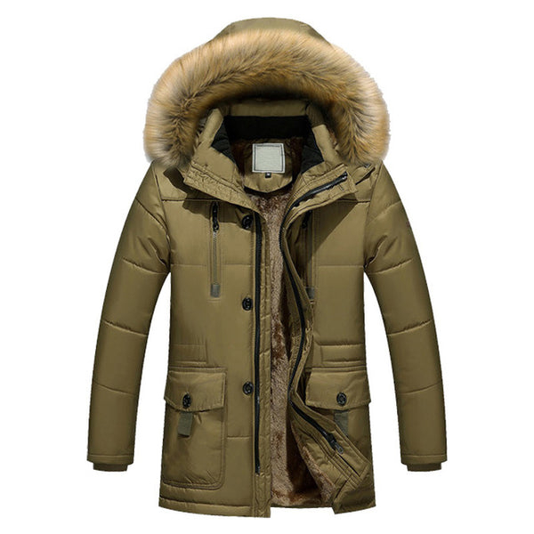 Parkas Men Brand Clothing Fashion Winter Jacket Men Thermal Hooded Thi ...