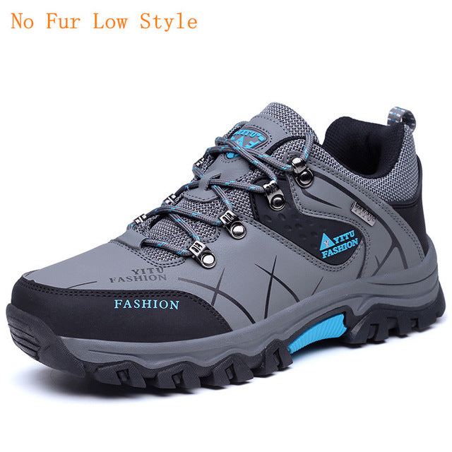 39-47 Men Boots Anti-skidding Leather Shoes Men Anti-Skidding Spring A ...