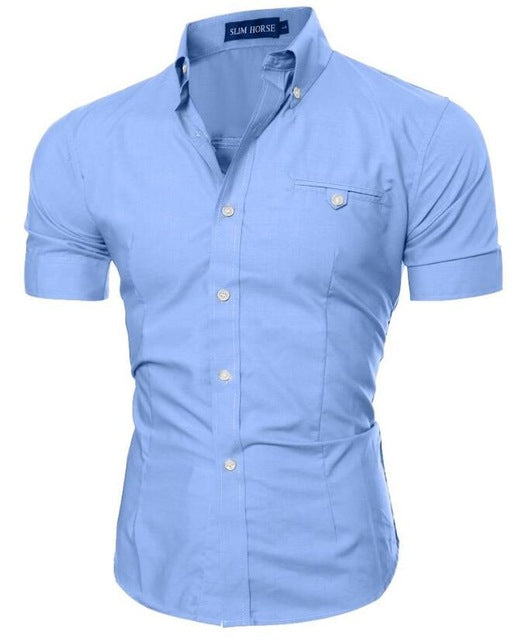 Men Shirt Luxury Brand 2018 Male Short Sleeve Hawaiian Shirts Casual M ...
