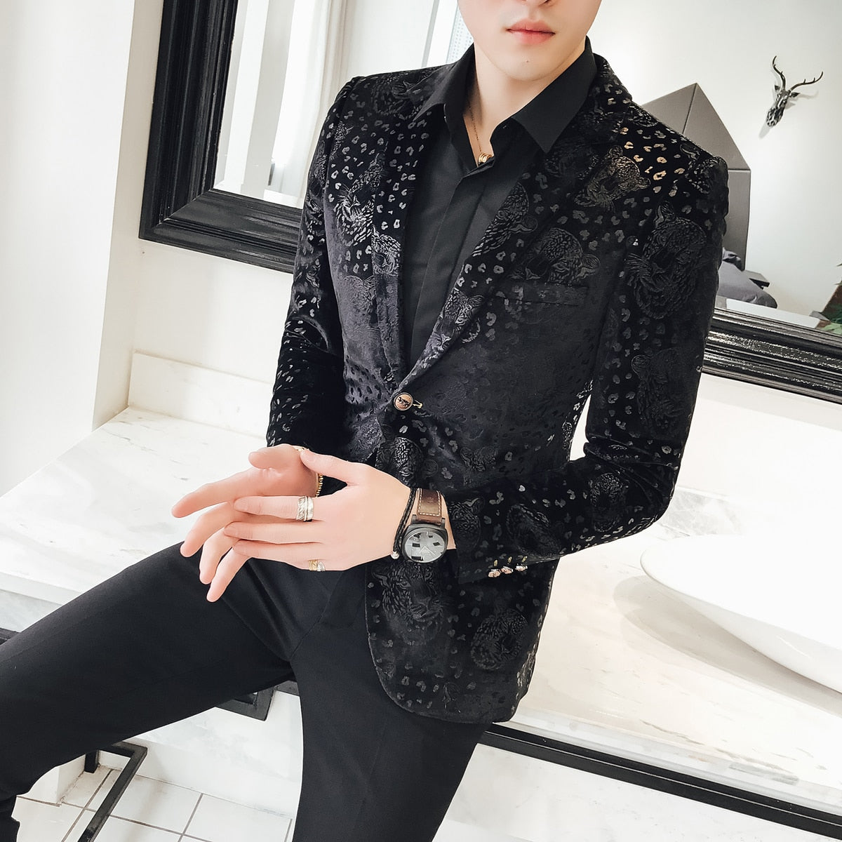Matrona nostalgia Firmar Blazer Men Luxury Business Casual 2018 New Blazer Hombre Suit Jacket M -  chicmaxonline