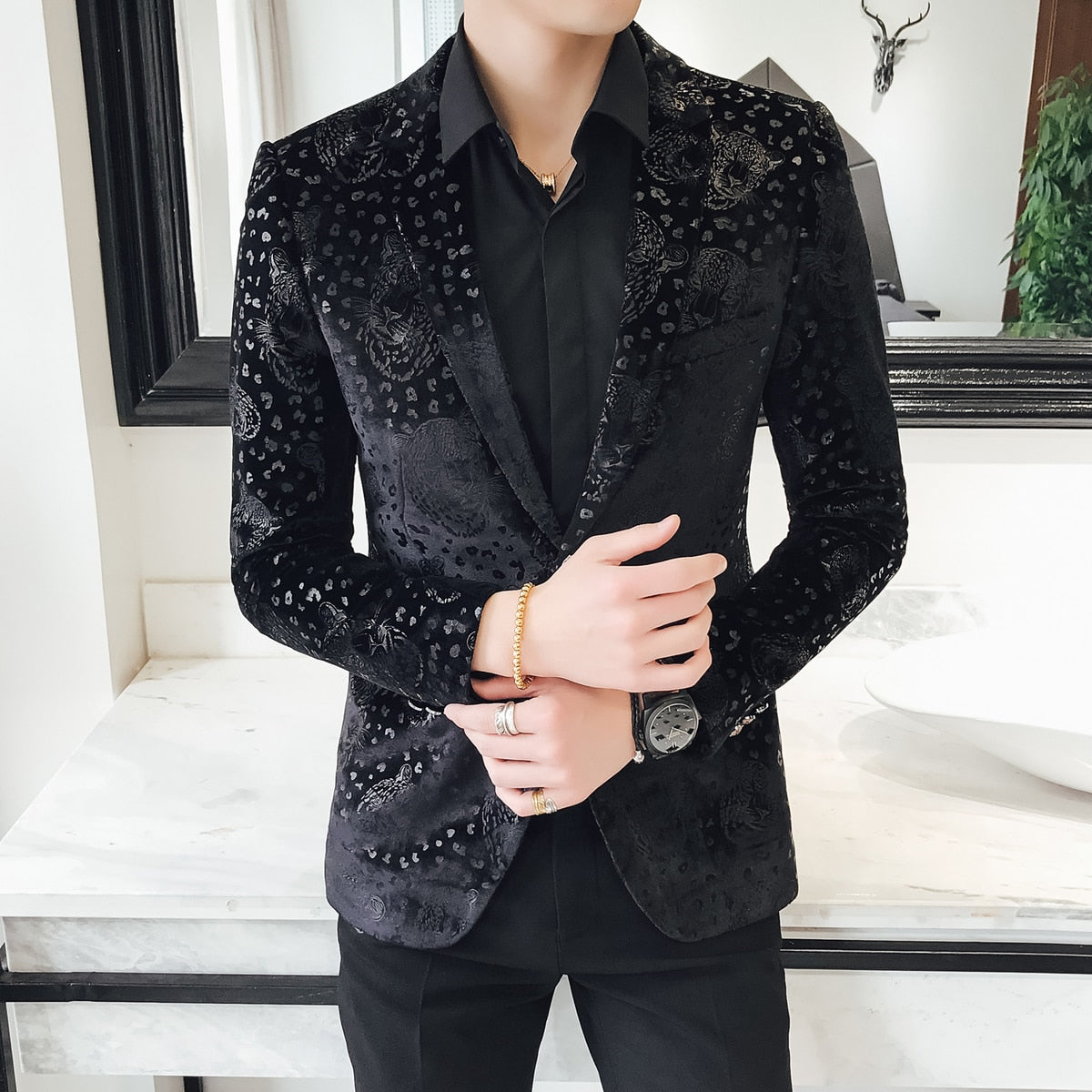 Blazer Men Luxury Business 2018 Blazer Hombre Suit - chicmaxonline