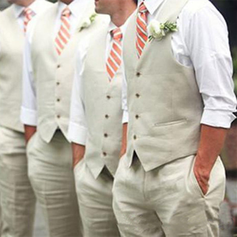 Men Suit Vests For Wedding Groomsmen Business Men Vest Wedding Suit Gr ...