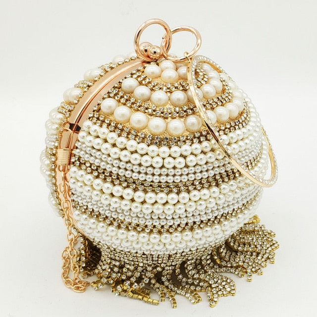 bridal golden purse