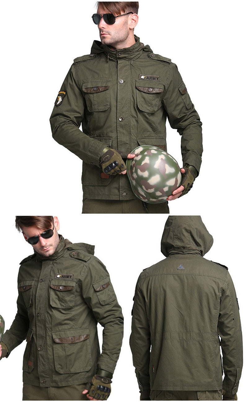 M65 US Air Force Bomber Army Tactical Jackets Men Autumn Combat Multi ...