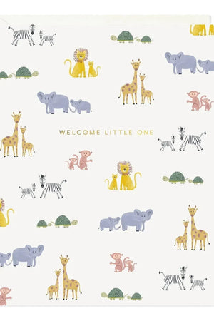 Welcome Baby Animals Card - The Local Honey Collective