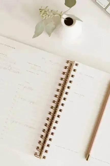 Daily Overview Planner - Mustard // Undated