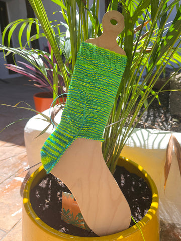 sock in planter