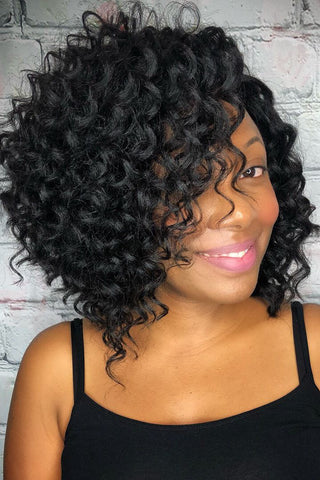 graduated bob short curly crochet hair braids kinky for uk black women & girls. www.kinky-wigs.com. Cheap wigs, hair extensions, fashion idol crochet braids, lace wigs, clip on extensions and ponytails in synthetic & human remi hair extensions