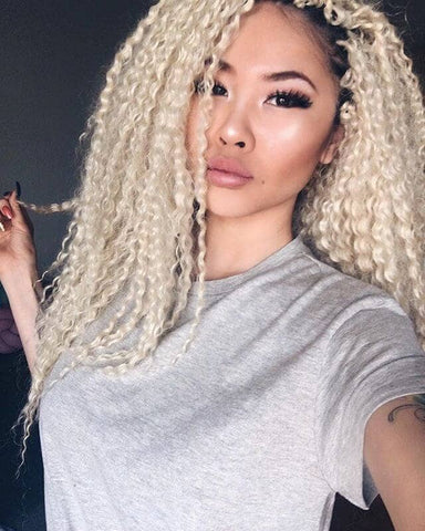 blonde wavy curly crochet hair braids kinky for uk black women & girls. www.kinky-wigs.com. Cheap wigs, hair extensions, fashion idol crochet braids, lace wigs, clip on extensions and ponytails in synthetic & human remi hair extensions