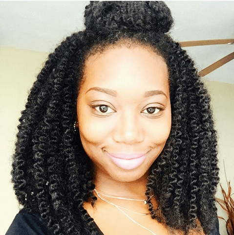 top bun half up curly crochet hair braids kinky for uk black women & girls. www.kinky-wigs.com. Cheap wigs, hair extensions, fashion idol crochet braids, lace wigs, clip on extensions and ponytails in synthetic & human remi hair extensions