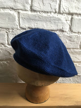 Load image into Gallery viewer, French Blue Alpaca Silk Knitted Beret