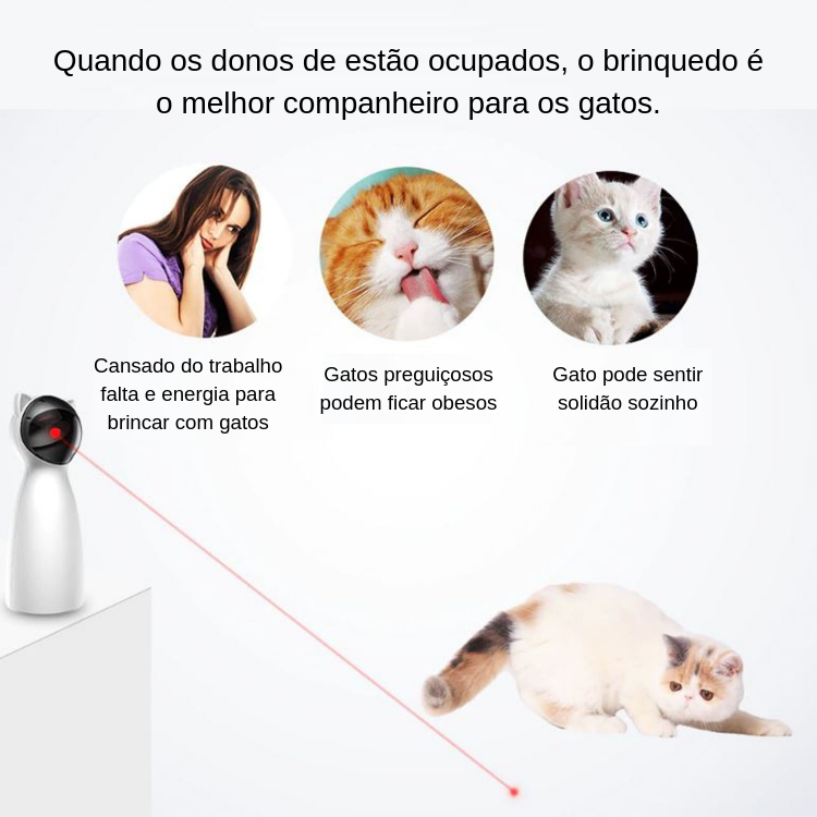 Laser para Gato | Brinquedo Interativo para Gatos | Automatico Frete Gratis