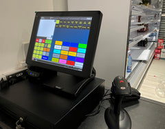 ADA Market Sam4s Titan S360 retail scanning installation