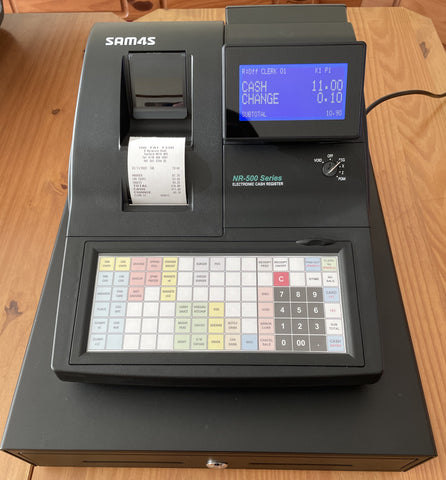 Sam4s NR-510F Cash Register supplied by Premier Cash Registers Ltd