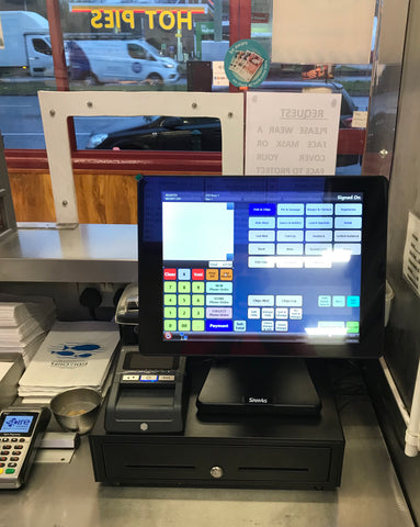 Hardy's Fish & Chips - 1 Sam4s Titan S360 terminal supplied by Premier Cash Registers Ltd