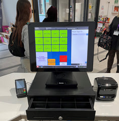 Sam4s Titan S360 EPOS terminal supplied by Premier Cash Registers Ltd