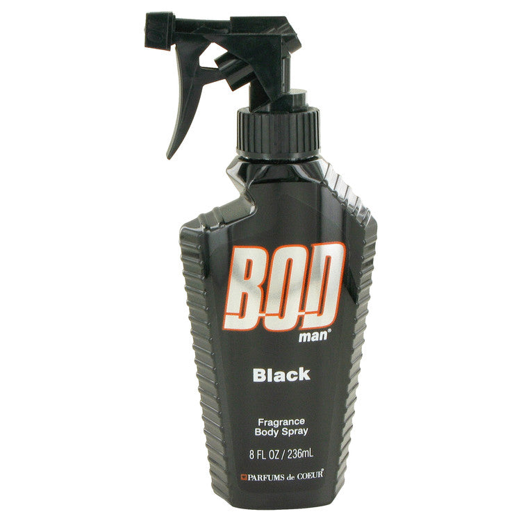 Bod Man Black by Parfums De Coeur Body Spray 8 oz for Men