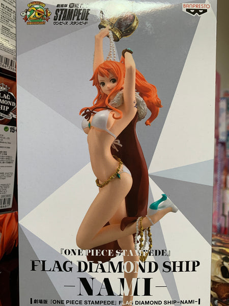 One Piece Stampede Flag Diamond Ship Nami Figure By Banpresto Toy Mandala