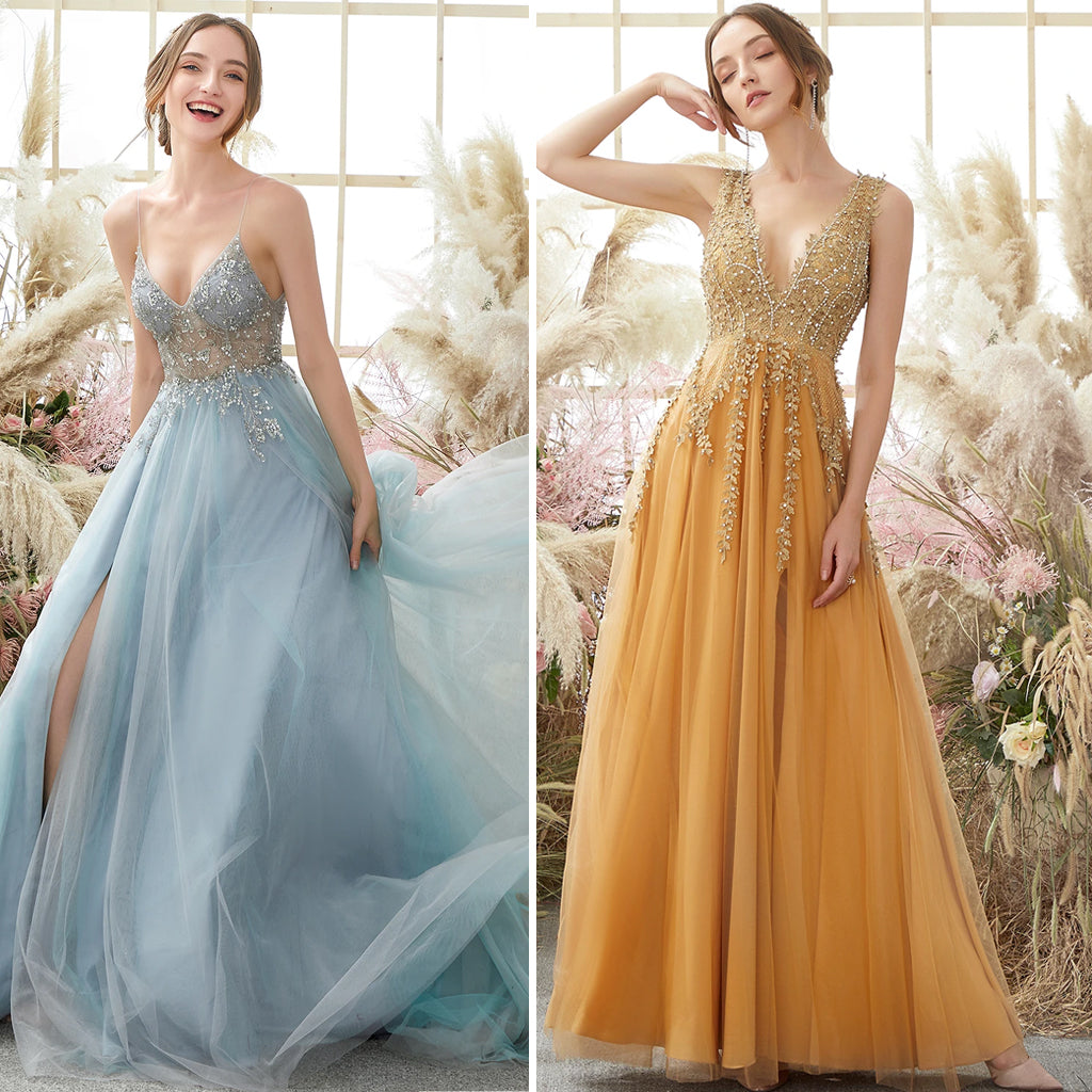 different types of prom dresses