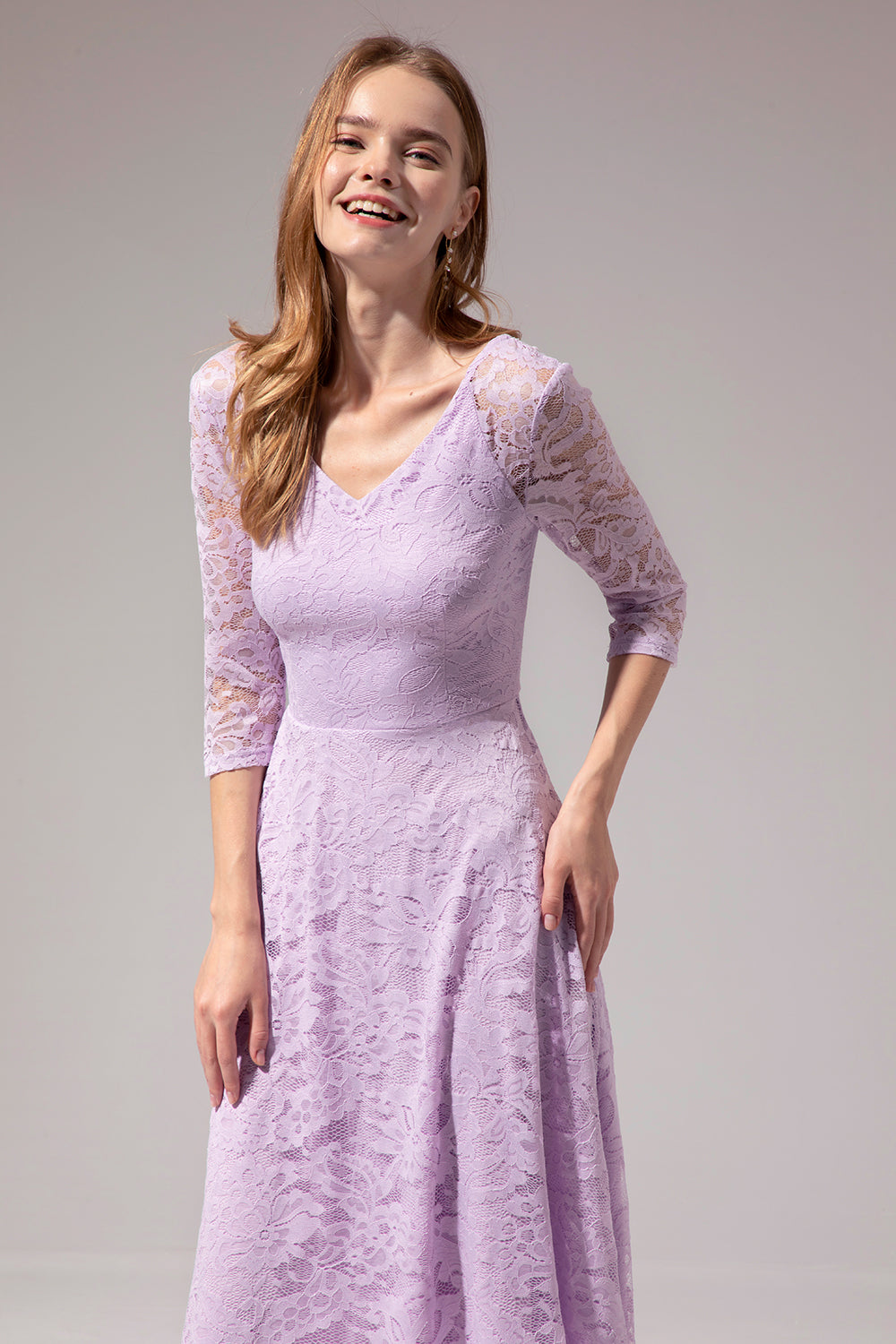 lavender lace dress sleeve