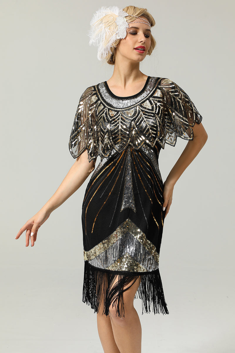 Sequin Glitter flapper cocktail dress