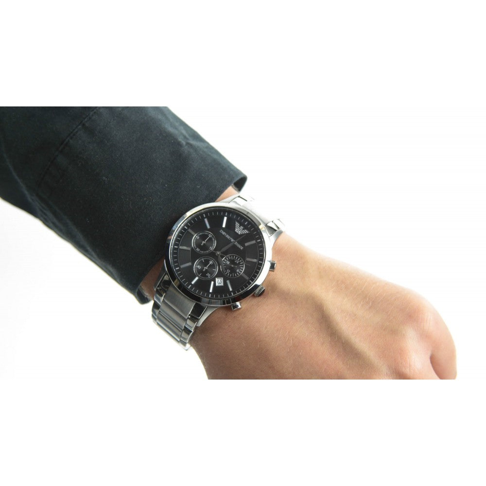 mens emporio armani chronograph watch ar2460