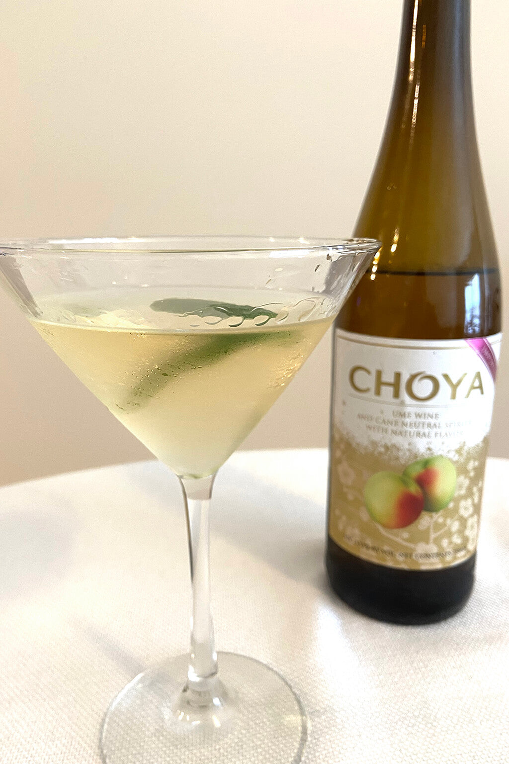 Plum wine martini with Choya “Plum Wine”
