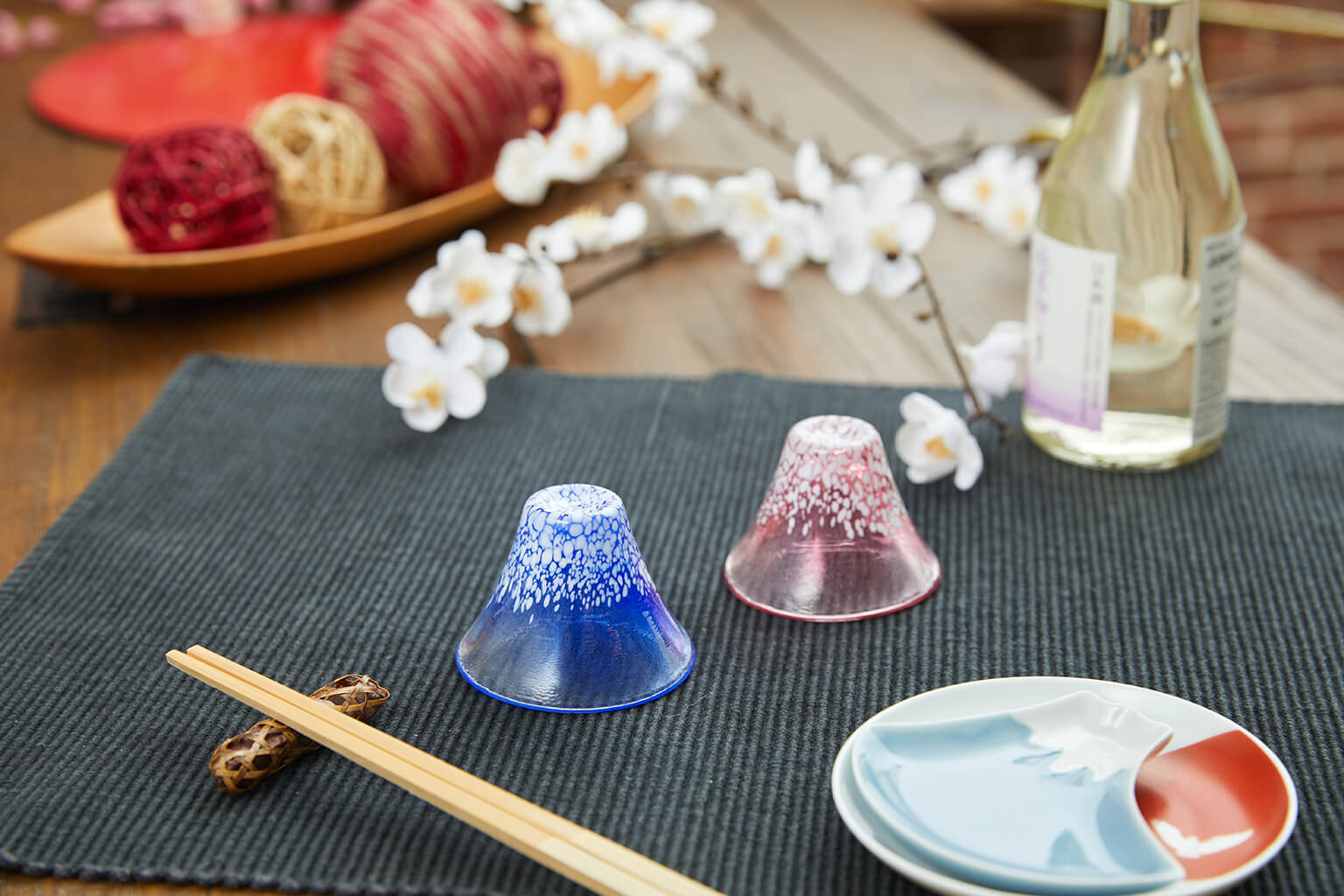 “Shofukuhai” Fujisan Cold Sake Glass Set