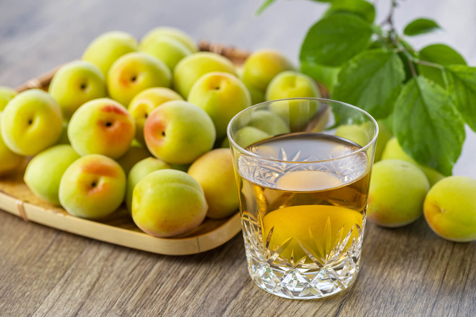 Umeshu with plums