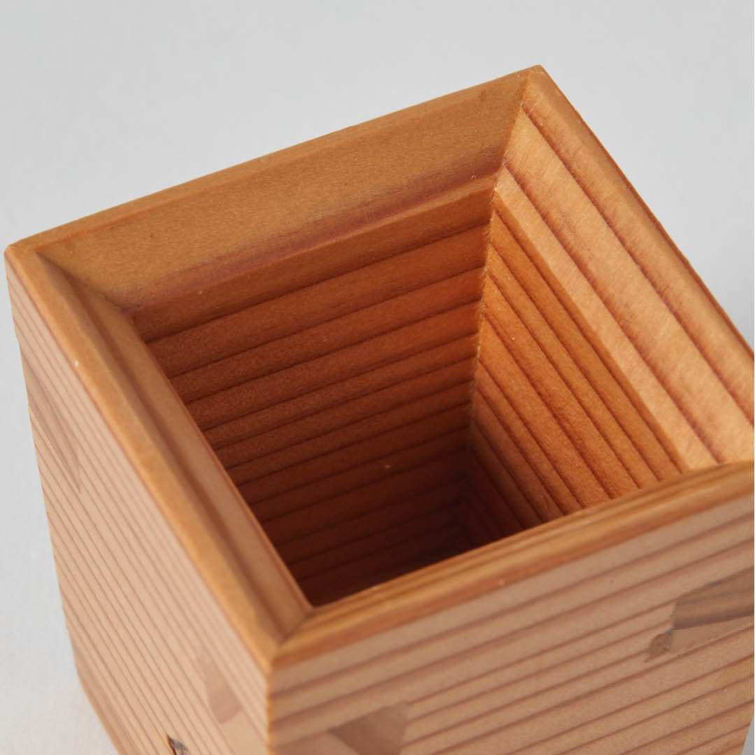 MIRANDA STYLE OMOERAKU Handcrafted Japanese Cedar Masu Box Sake Cup -  Globalkitchen Japan