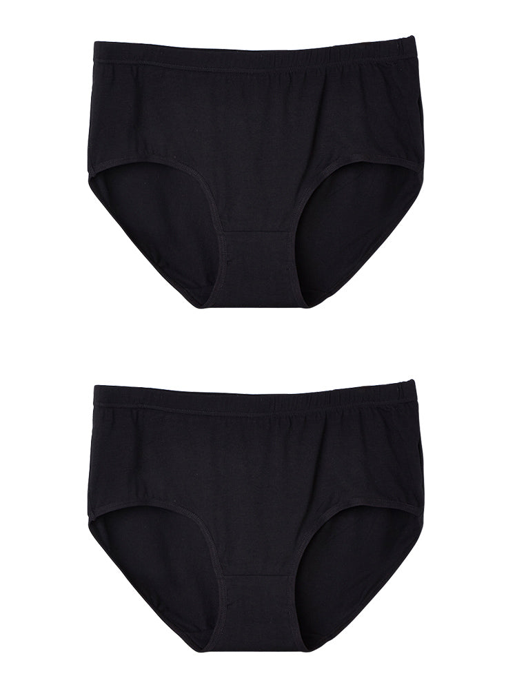 2-Pack Women's Cotton Sheer Elastic Soft Full Coverage Panties | Luna's ...