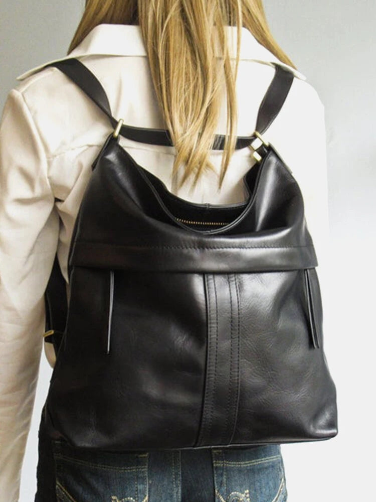 Women Vintage Brown PU Leather Shoulder Bag Crossbody Purse | Luna's Wish
