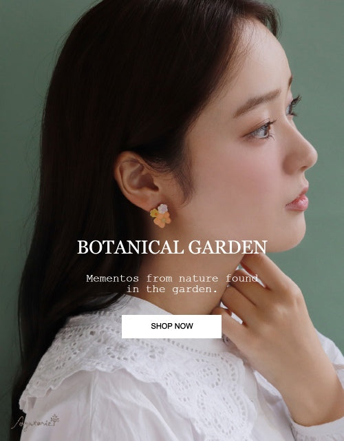 Hot / Green / Orange Color Flower Design Dangle Earrings Japanese