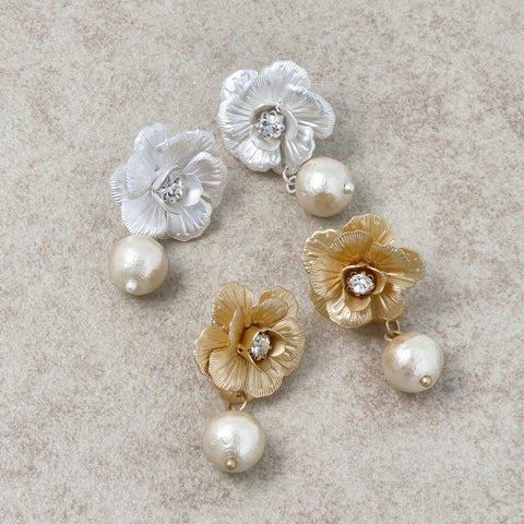 Nickel free sales pearl earrings