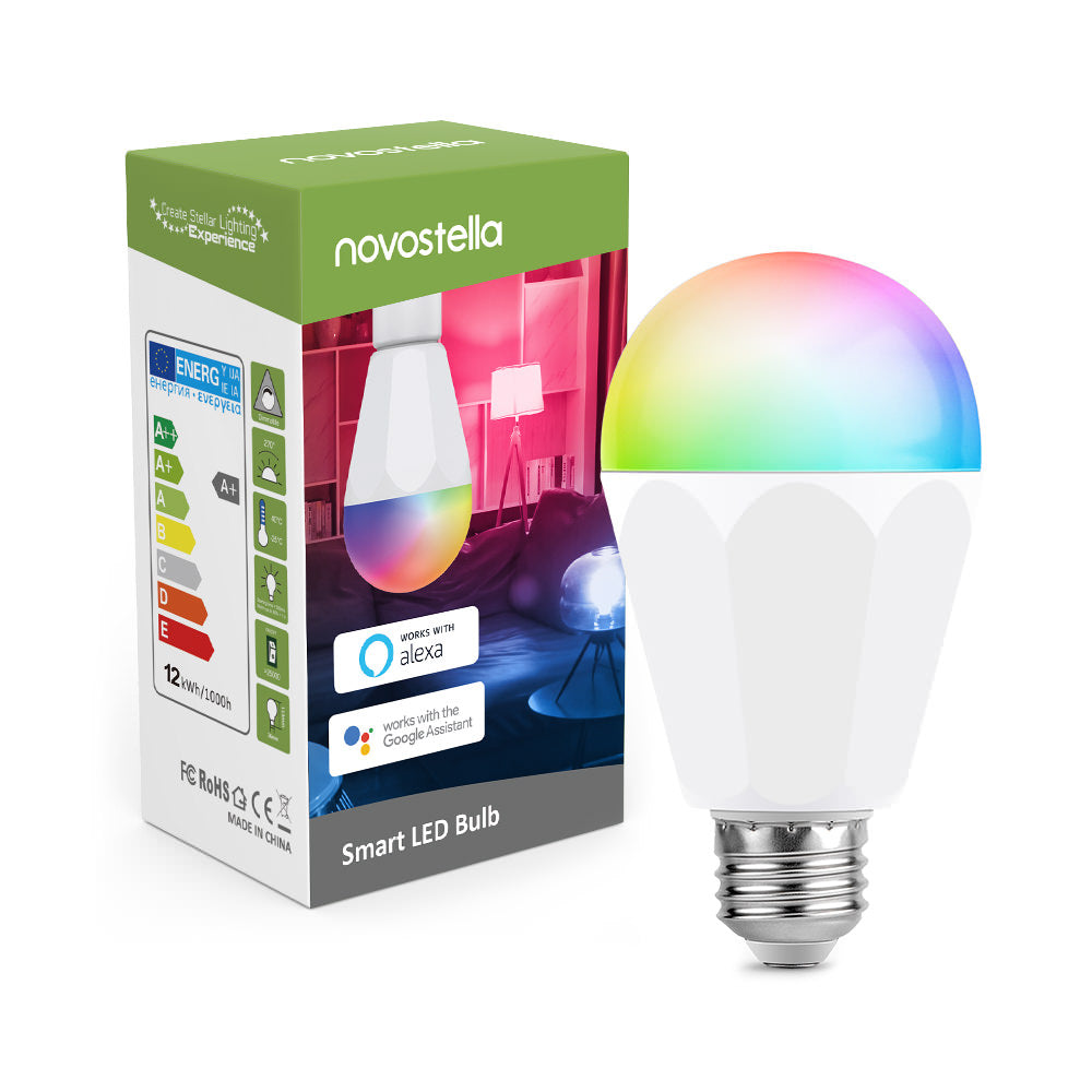 13W Brightest WiFi Smart Light Bulb 1300LM RGBCW Bulb – Novostella