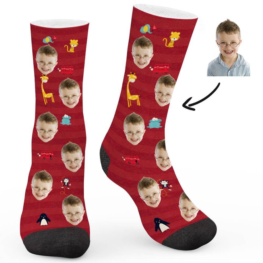 Zoo Travel Custom Socks - Make Face Socks