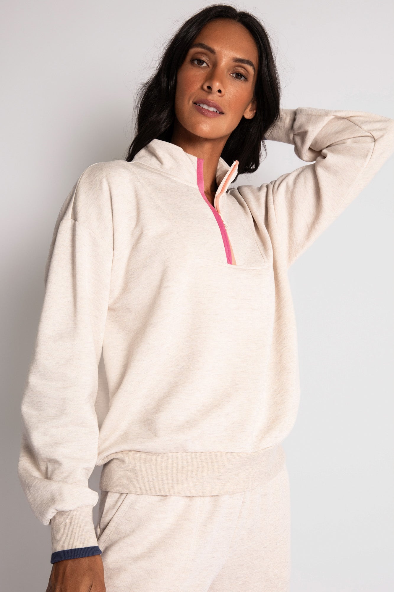 Fashion (Rose)Zip Front Hooded Tee And Shorts Loungewear Tracksuit