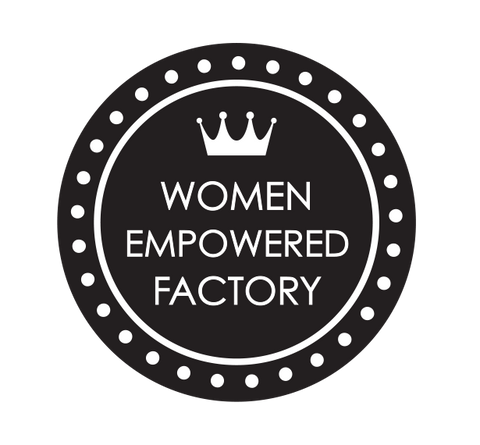 Look for our Women Empowered Factory symbol on styles in this collection. Women Empowered Factory = At least 51 percent owned, controlled, or managed by a woman or women.